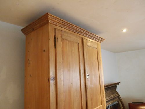 fig 1. Cupboard pantry Edwardian Pine adjustable shelves c1900