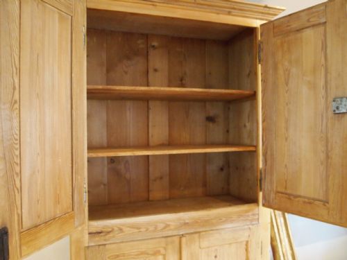 fig 2. Cupboard pantry Edwardian Pine adjustable shelves c1900