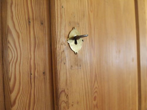 fig 3. Cupboard pantry Edwardian Pine adjustable shelves c1900