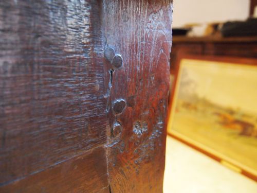 fig 3. Table rare stunning French Chestnut refectory farmhouse dining c1840