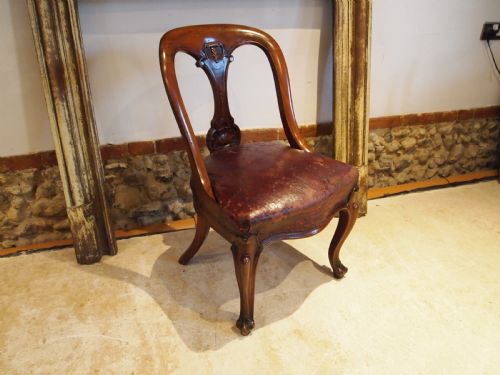 Chair Desk Wonderful Mahogany Ox Blood Leather Gentleman's Club C1840