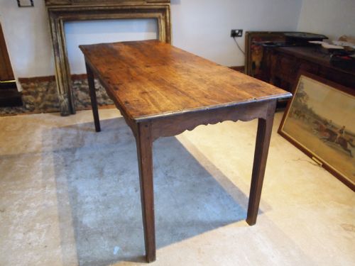 fig 2. Table Refectory Farmhouse French Oak and Elm Victorian c1880