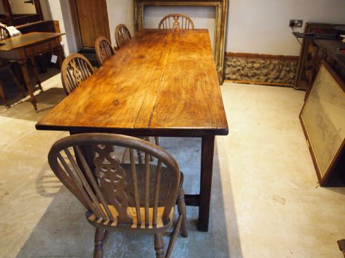 fig 3. Table stunning French George III period Beech refectory farmhouse c1800