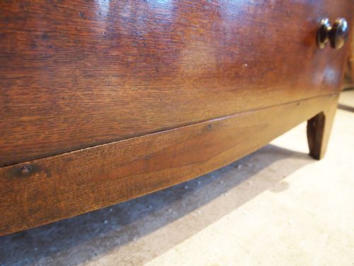 fig 3. Chest of drawers rare Caddy top Suffolk Oak George III c1800