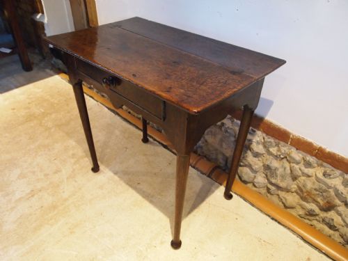 Table Lowboy Superb George II Oak Side Hall Console C1740