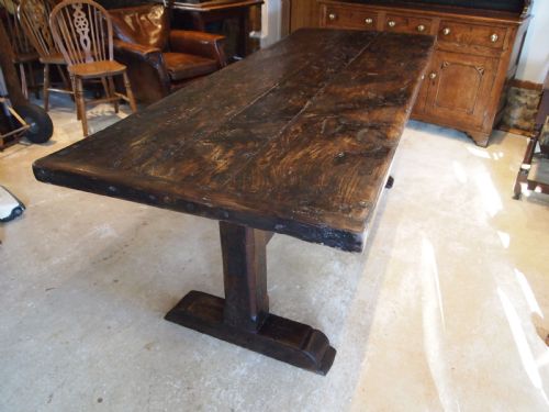 Table French Refectory Farmhouse Elm George III C1780