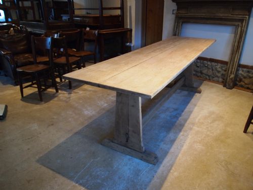 Table Refectory Bramdean School Oak Dining Edwardian C1900