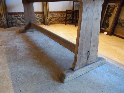 fig 3. Table Refectory Bramdean School Oak dining Edwardian c1900