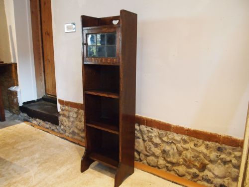 fig 1. Bookcase Arts and Crafts Oak Liberty London c1900