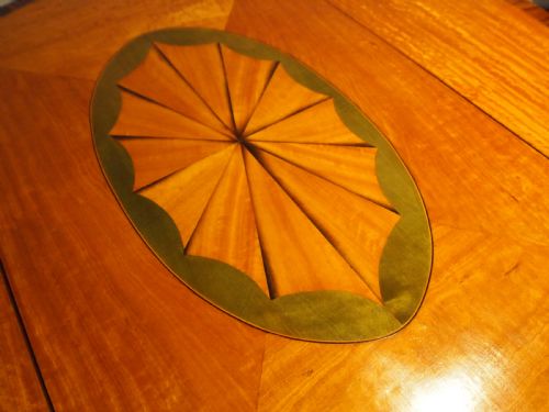 fig 3. Table outstanding fine quality Edwardian Satinwood Pembroke table c1900