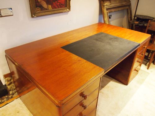 fig 1. Desk rare Gimson and Slater Ltd three part desk Art Deco