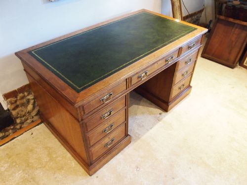 Desk Wonderful Arts and Crafts Victorian Oak by Maple & Co C1890