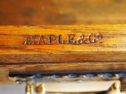 fig 2. Desk wonderful Arts and Crafts Victorian Oak by Maple & Co c1890