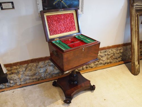 fig 1. Work table outstanding sewing Fine Regency Mahogany c1820