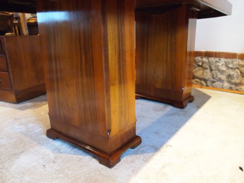 fig 2. Table dining Stunning Art Deco figured Walnut c1925
