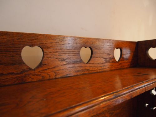 fig 1. Bookcase bureau Arts and Crafts Oak c1900
