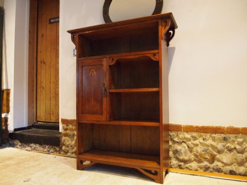 Bookcase Arts and Crafts Oak C1900