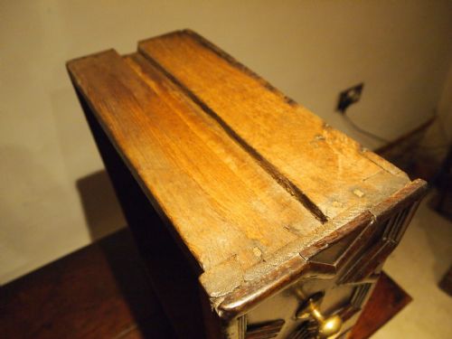 fig 2. Dresser rare outstanding Charles II Oak server sideboard c1680