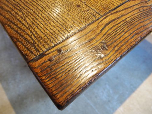 fig 3. Table stunning English Oak Refectory farmhouse dining provenance c1780