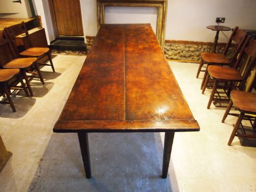 Table Stunning French Oak Refectory Dining Large Farmhouse C1860