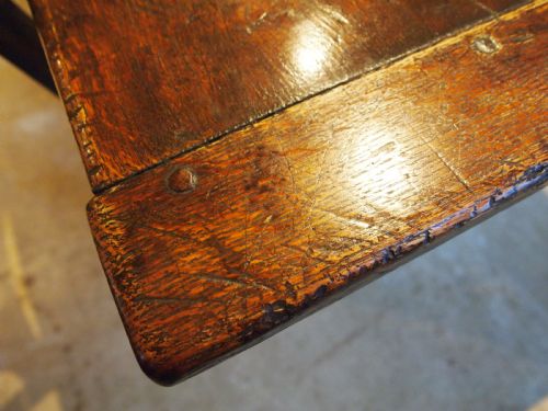 fig 2. Table stunning French Oak refectory dining large farmhouse c1860