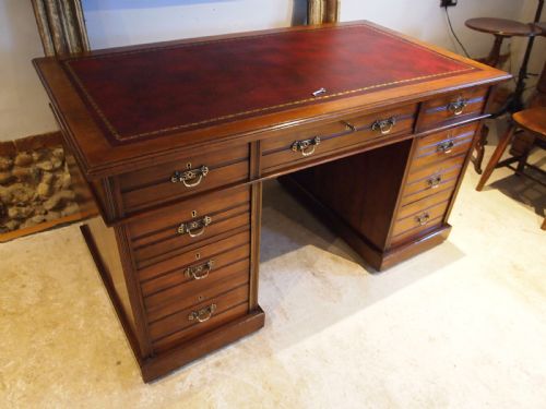 fig 3. Desk fine quality Arts and Crafts Walnut James Shoolbred c1880