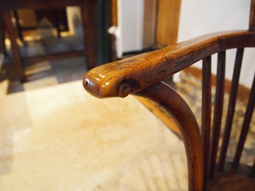 fig 1. Chair Windsor rare stunning George III Ash Elm c1800