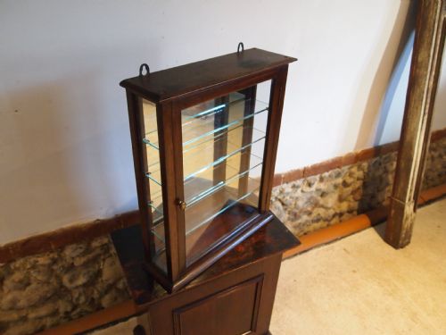 Cabinet Display Apothecary Victorian Mahogany C1890