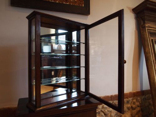 fig 1. Cabinet display apothecary Victorian Mahogany c1890