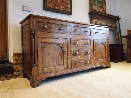 fig 3. Dresser outstanding George III Oak sideboard c1800