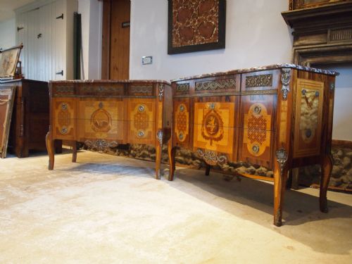 Chest of Drawers Rare Pair of Stunning Italian Commodes C1920
