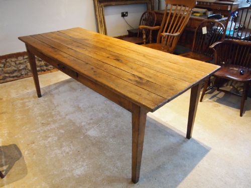 Table Stunning English Oak Refectory Dining Table George III C1800