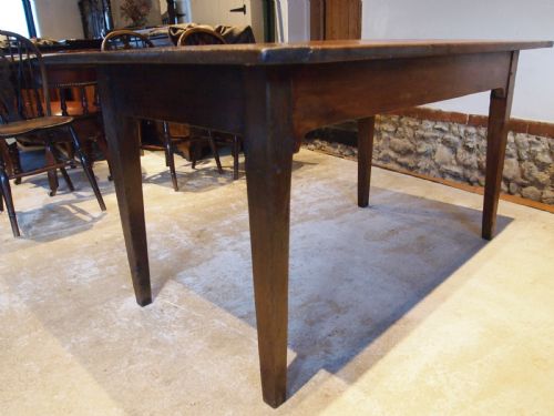 fig 2. Table refectory farmhouse dining French Cherry and Oak c1840