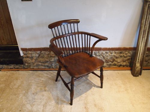 fig 1. Chair outstanding Victorian Windsor Ash Elm c1840