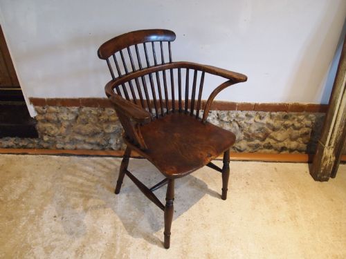 Chair Outstanding Victorian Windsor Ash Elm C1840