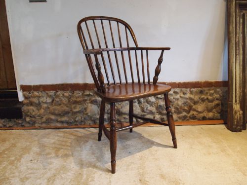 Chair Windsor Simple Beautiful George III Ash Elm Armchair C1800