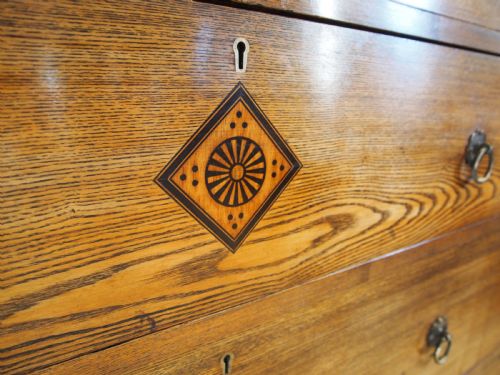 fig 2. Chest of drawers stunning Arts and Crafts Ash c1880