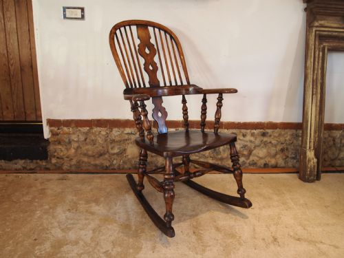 Chair Rocking Chair Victorian Windsor Ash Elm C1860