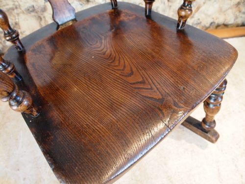 fig 2. Chair Rocking chair Victorian Windsor Ash Elm c1860