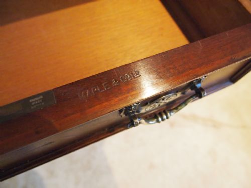 fig 1. Table V Rare Victorian Walnut Drum or Library Maple and Co c1880