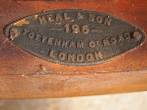 fig 1. Chair rare Heal & Son Victorian Walnut Desk chair Heals c1880