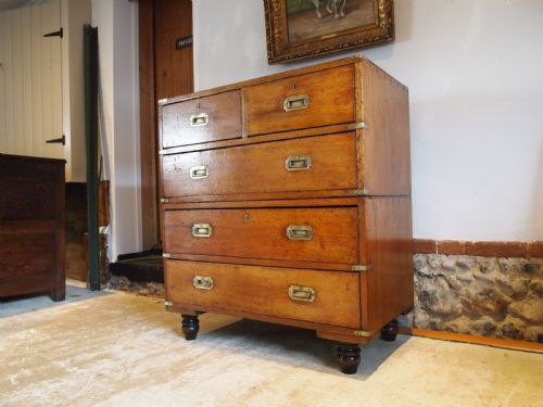 Chest of Drawers Military Campaign Compact Size Mahogany C1840