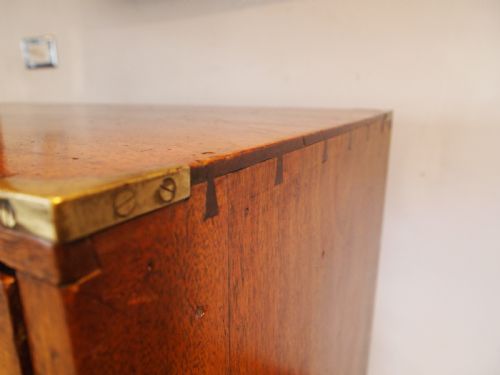 fig 2. Chest of drawers Military campaign compact size Mahogany c1840 