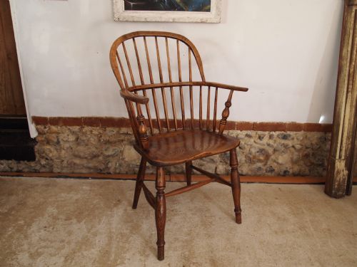 Chair Stunning Windsor George III Ash/elm Armchair C1820