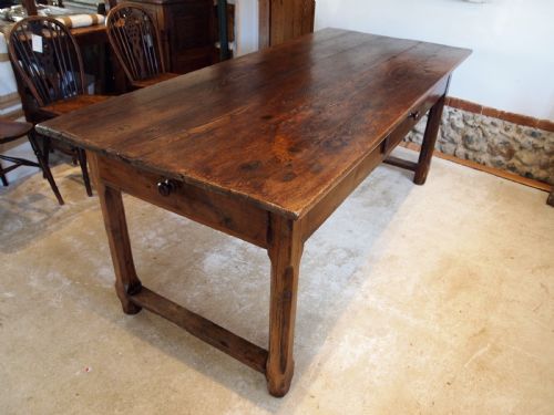 Table Stunning French Chestnut Refectory Dining Table C1800
