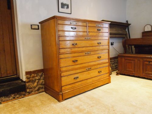 fig 1. Chest of drawers Arts and Crafts solid Ash c1880