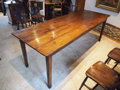 fig 3. Table stunning refectory dining farmhouse Elm Victorian c1840