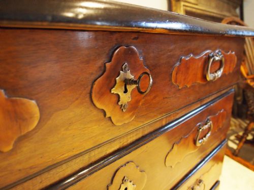 fig 1. Chest of drawers fine French Walnut commode Louis XVII c1795