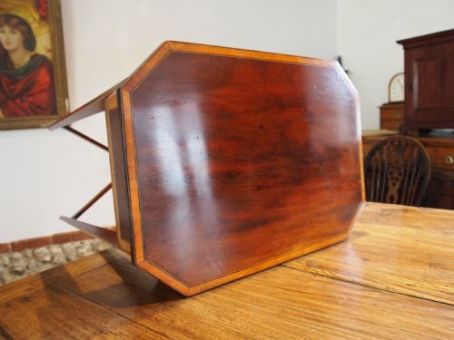 fig 3. Table fine George III Mahogany Sheraton side hall lamp c1790