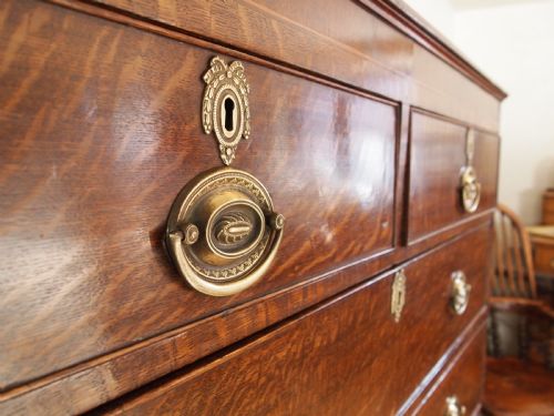 fig 1. Chest of drawers stunning George III Oak c1790